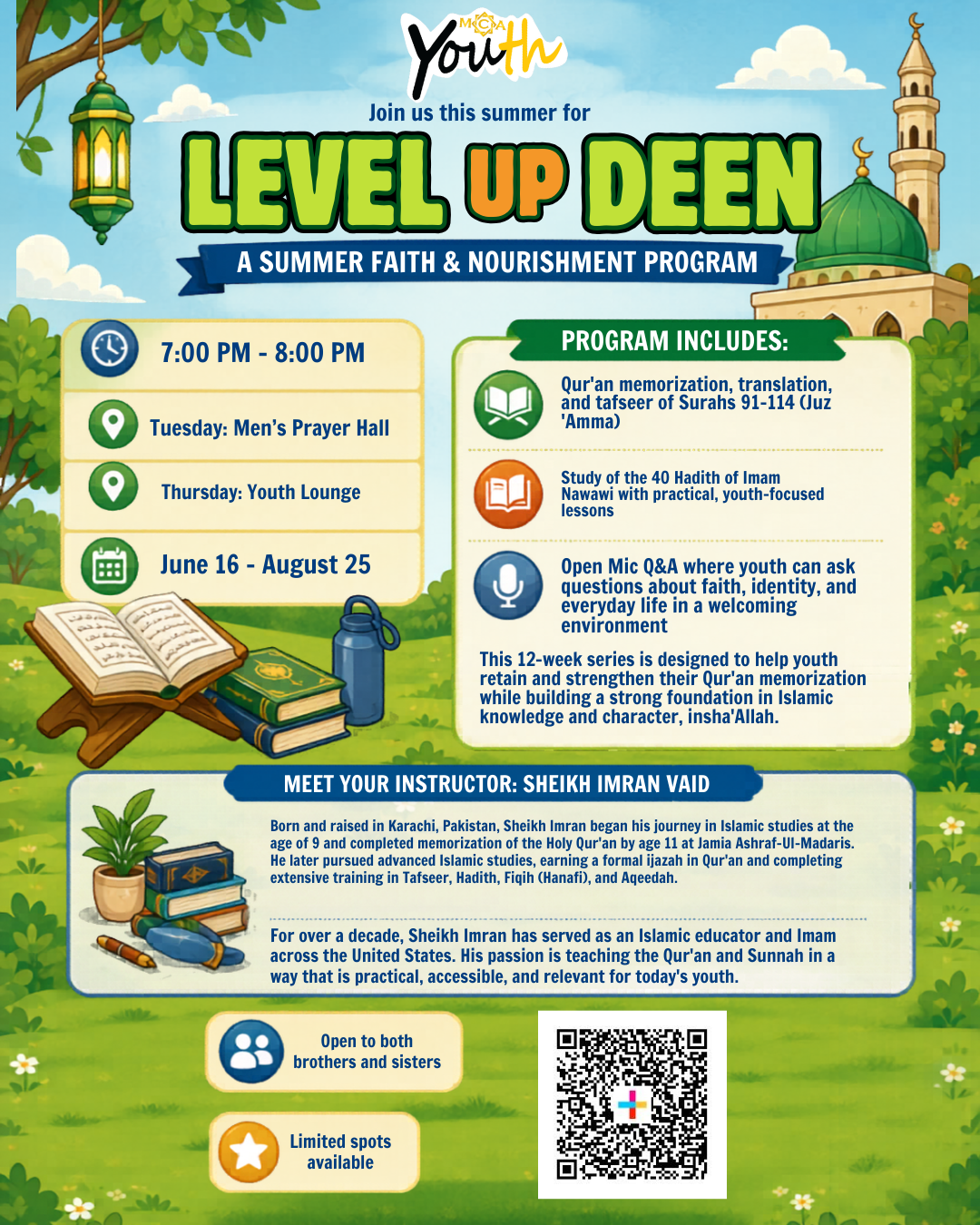 Level Up Deen: A Summer Faith & Nourishment Program