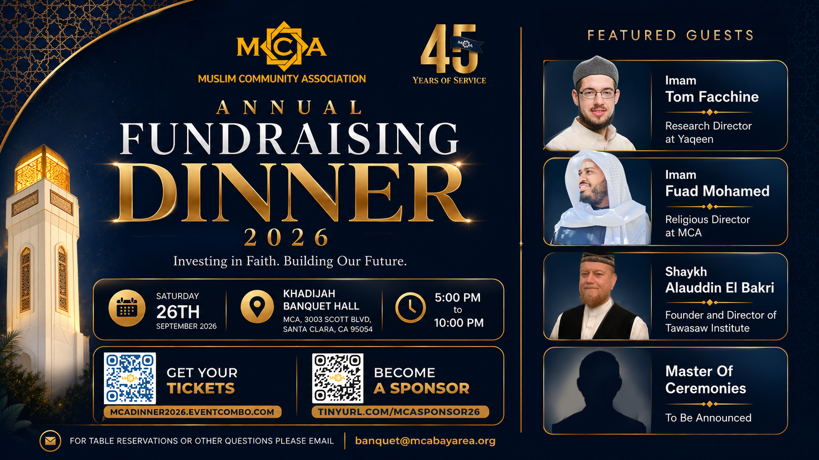 Annual Fundraising Dinner - 2026