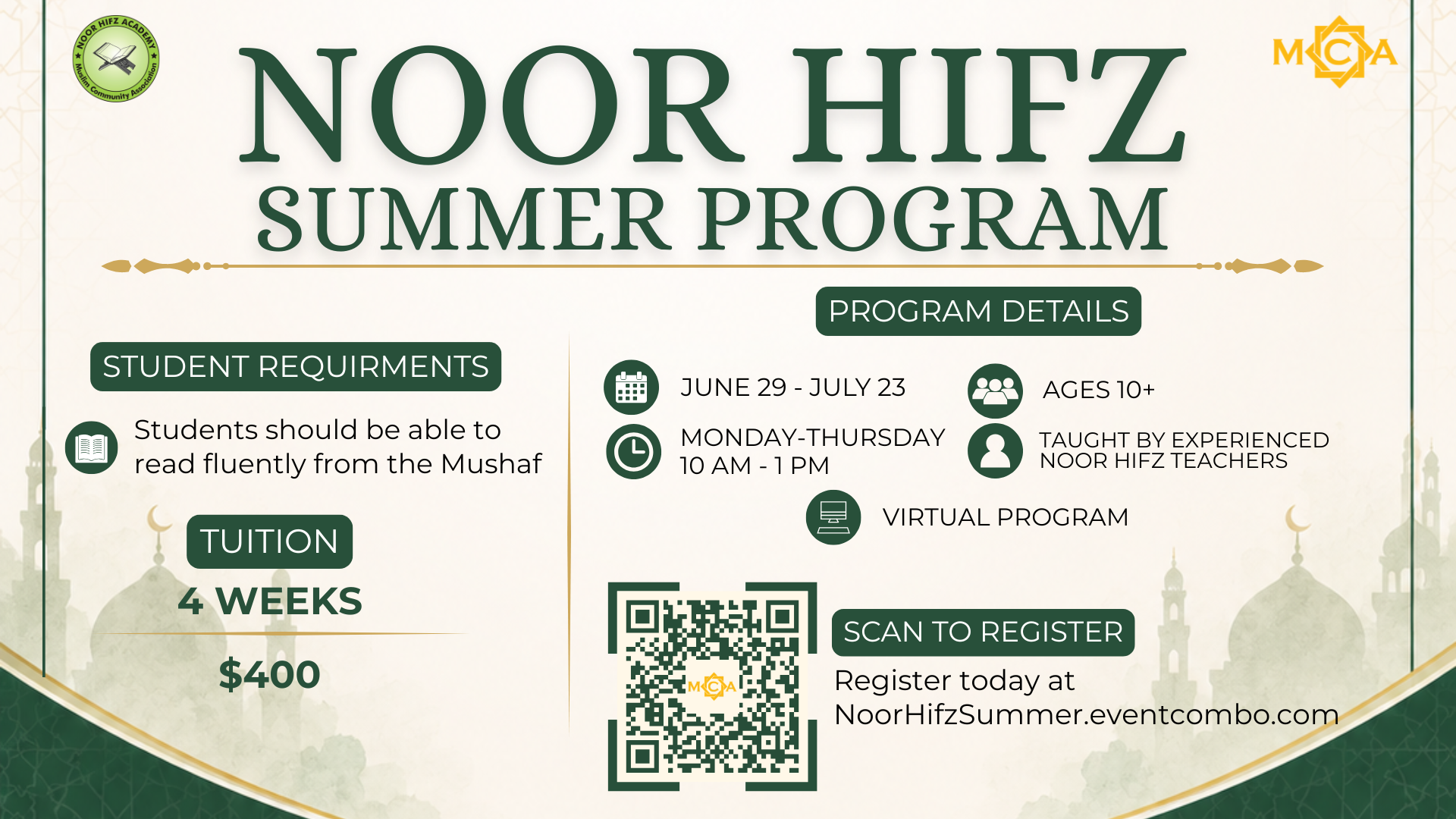 Noor Hifz Academy Summer Program
