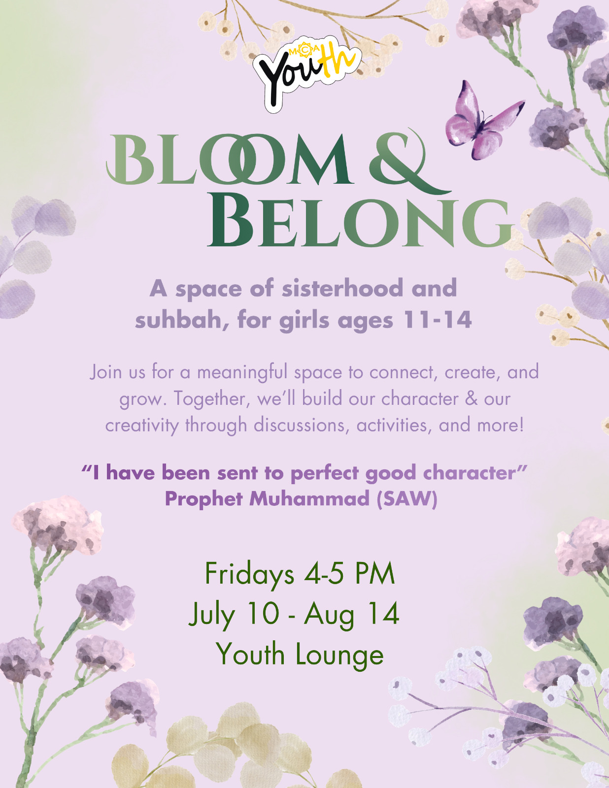 MCA Youth- Bloom & Belong Summer 2026