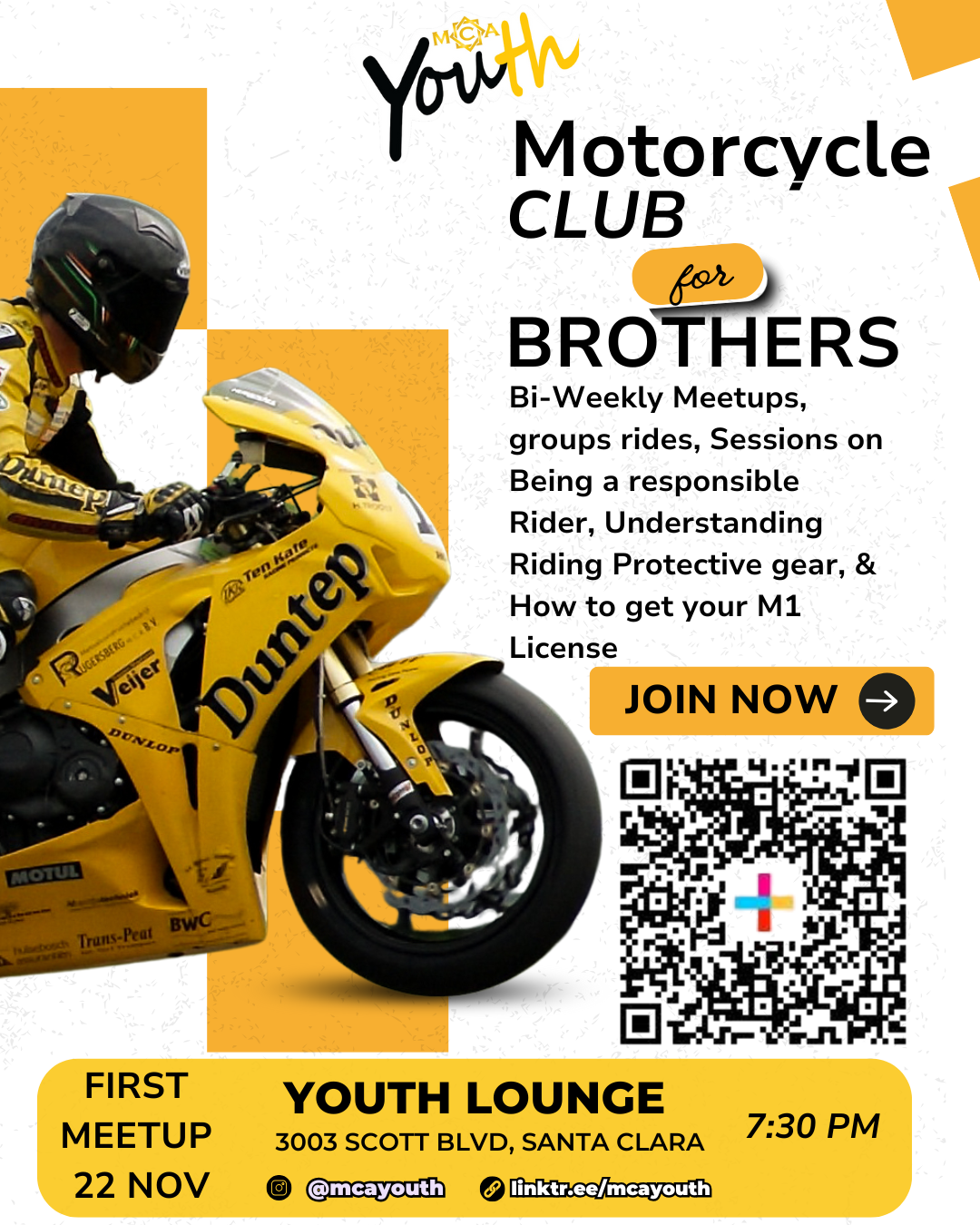  MCA Youth - Motorcycle Club  - Nov 2025